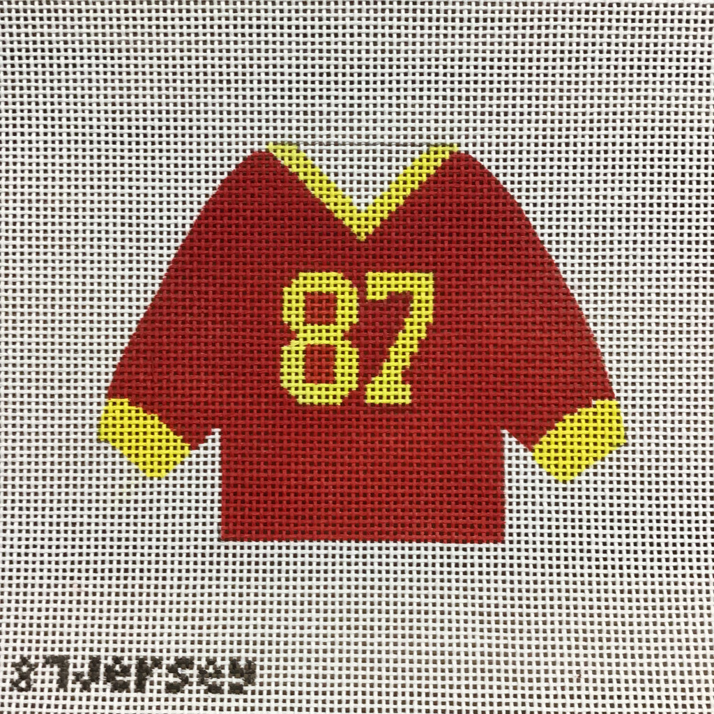 #87 Jersey Sweater Needlepoint Canvas - KC Needlepoint