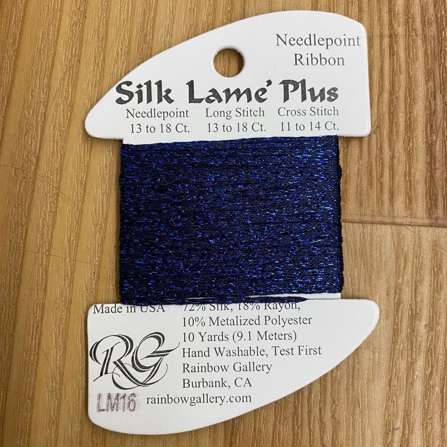 Silk Lamé Braid Plus LM16 Navy - KC Needlepoint