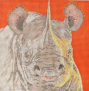Rhino Canvas - KC Needlepoint