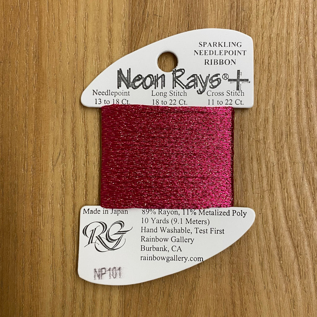 Neon Rays+ NP101 Rose - KC Needlepoint