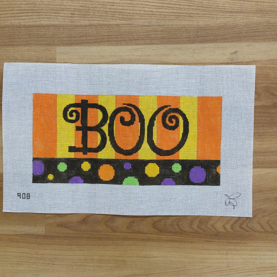 BOO Needlepoint Canvas - KC Needlepoint