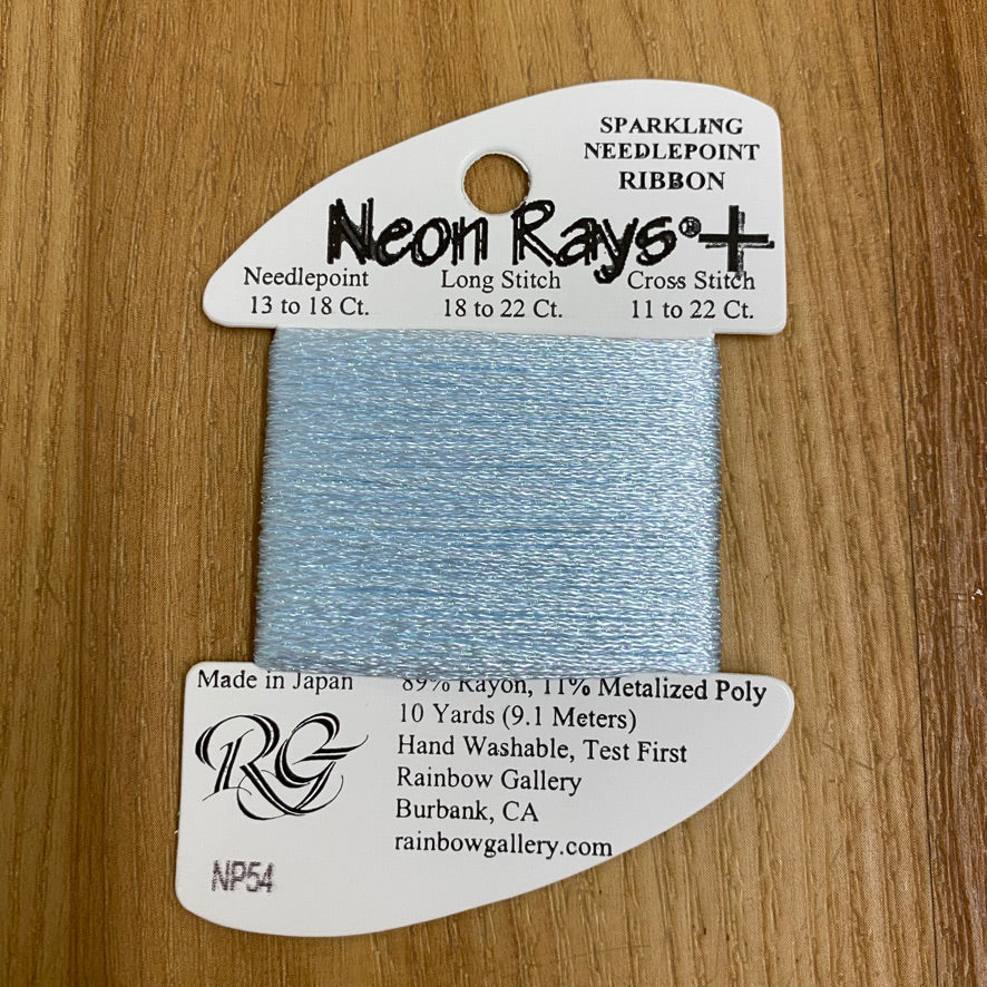 Neon Rays+ NP54 Pale Blue - KC Needlepoint