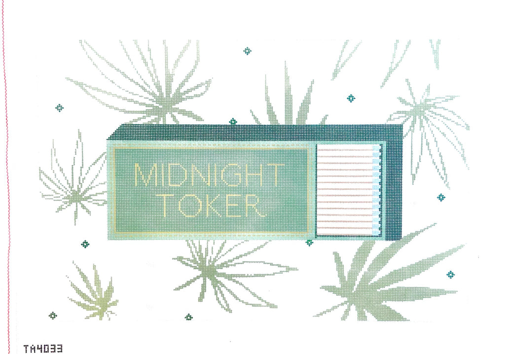 Midnight Toker Canvas - KC Needlepoint
