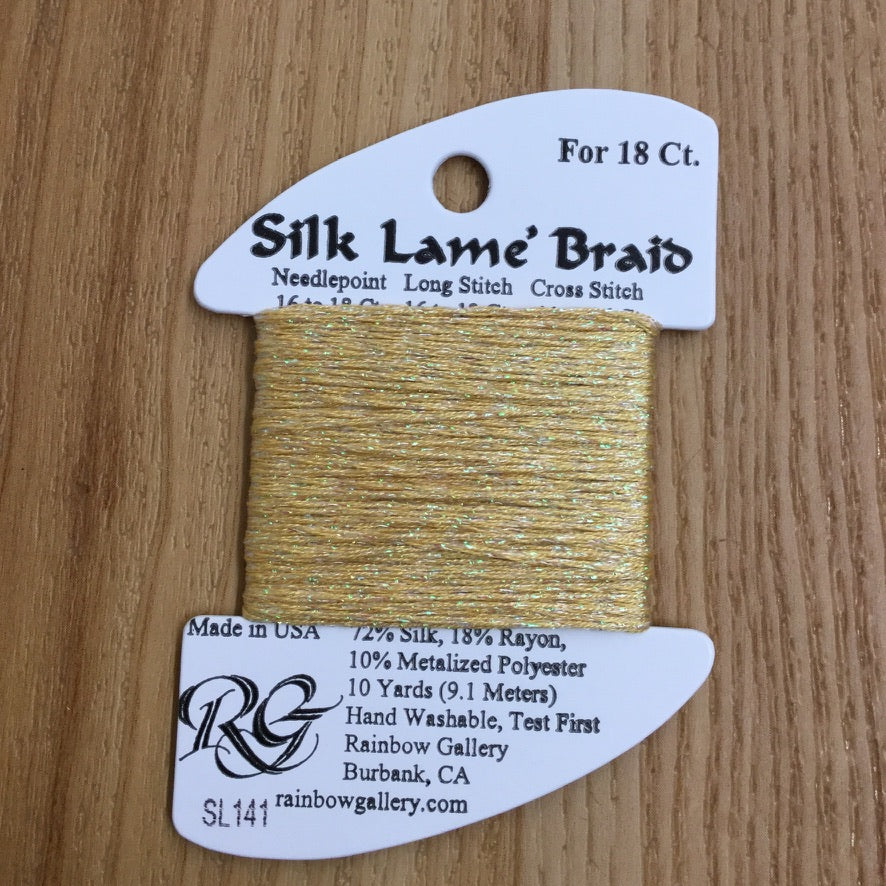 Silk Lamé Braid SL141 Pineapple - needlepoint