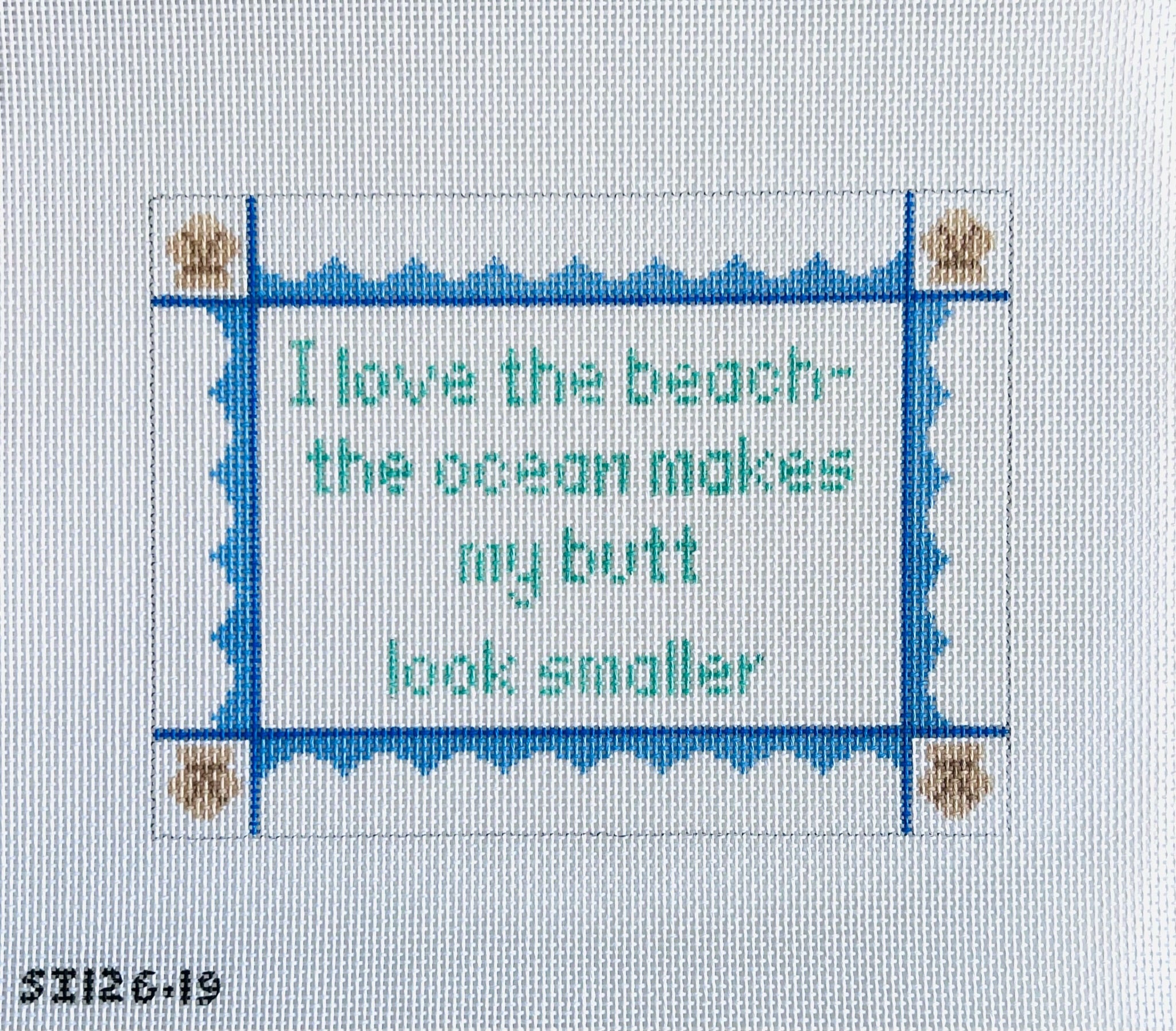 I Love the Beach... Canvas - KC Needlepoint