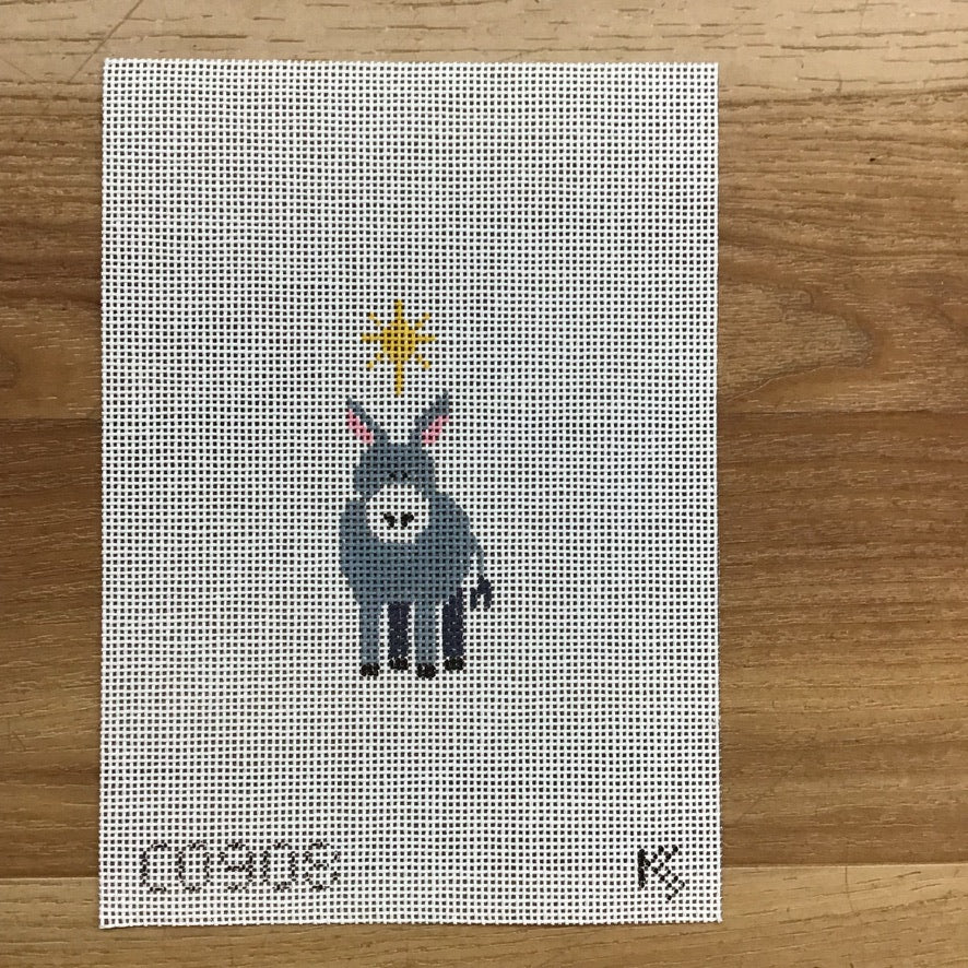 Tiny Nativity - Donkey Canvas - KC Needlepoint