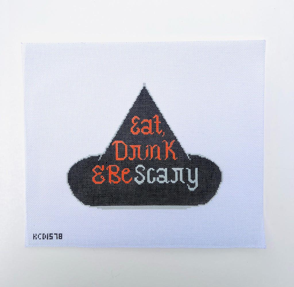 Eat Drink and Be Scary Canvas - KC Needlepoint