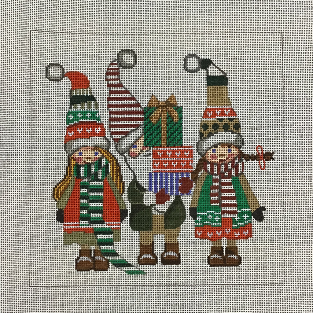 Christmas Gang and Gifts Canvas - KC Needlepoint