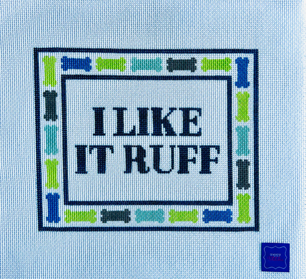 I Like It Ruff Canvas - KC Needlepoint