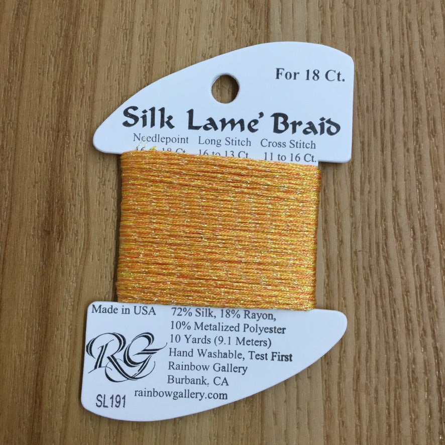 Silk Lamé Braid SL191 Goldenrod - KC Needlepoint