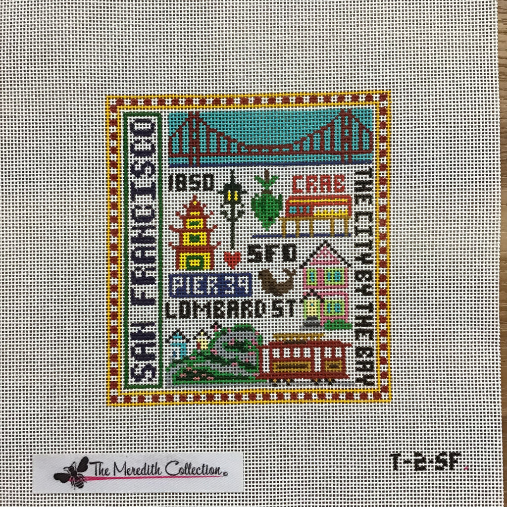 San Francisco Teenie Canvas KC Needlepoint