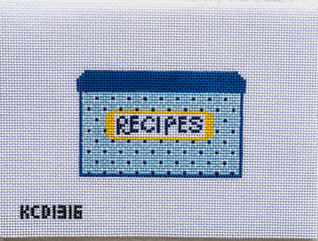 Recipe Box Canvas - KC Needlepoint