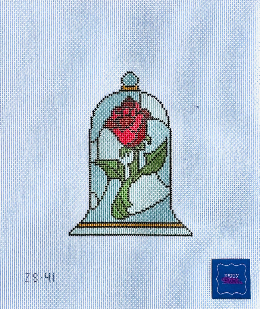 Enchanted Rose Canvas - KC Needlepoint