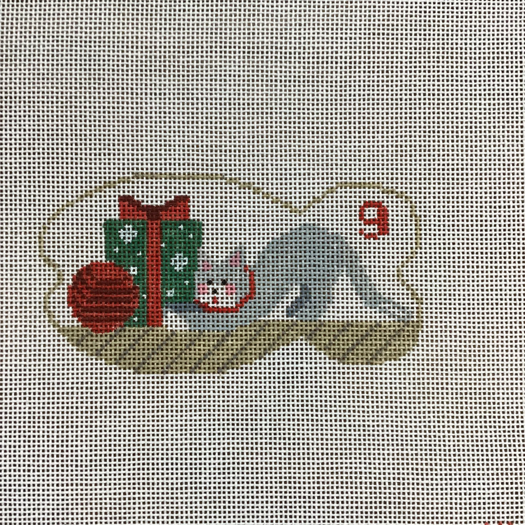 9 Kittens Playing Canvas - KC Needlepoint