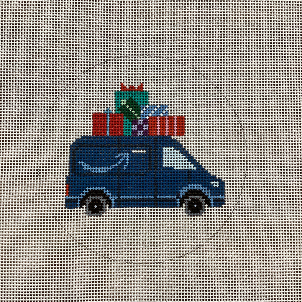 Delivery Truck with Presents Canvas - KC Needlepoint