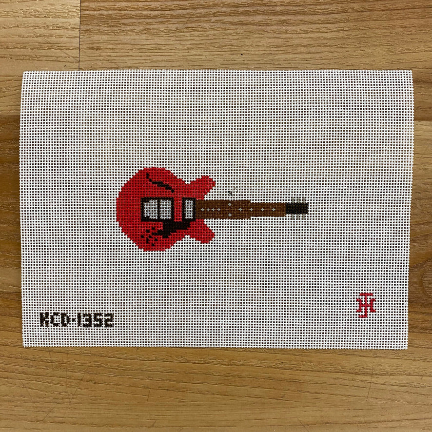 Guitar Ornament Canvas KC Needlepoint