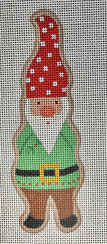 Gnome Christmas Cookie Canvas - KC Needlepoint