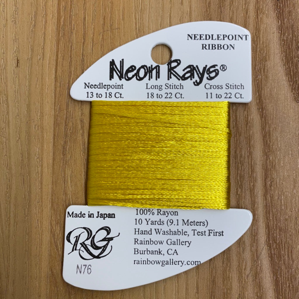Neon Rays N76 Bright Yellow - KC Needlepoint