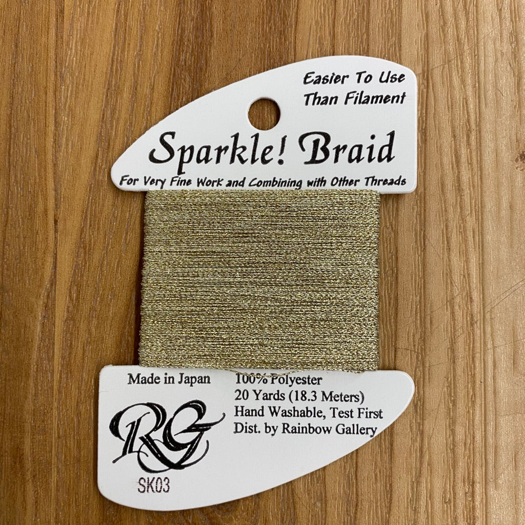 Sparkle Braid SK03 Lite Gold - KC Needlepoint