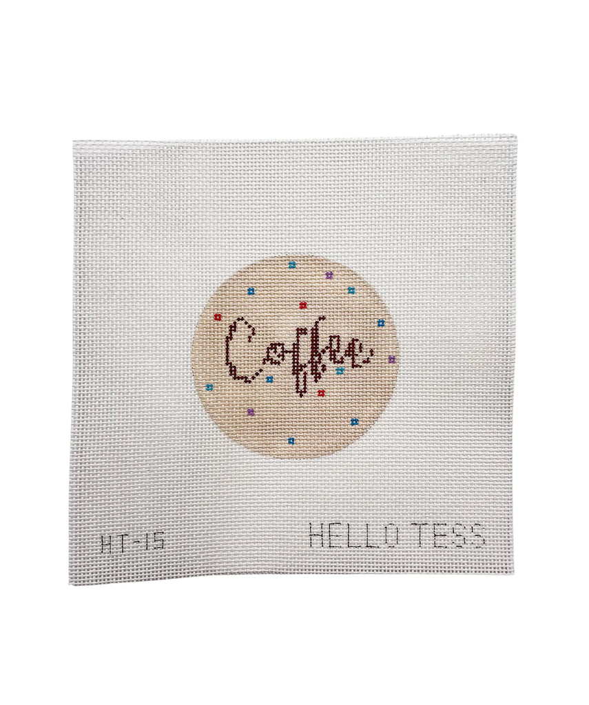 Coffee and Confetti Canvas - KC Needlepoint