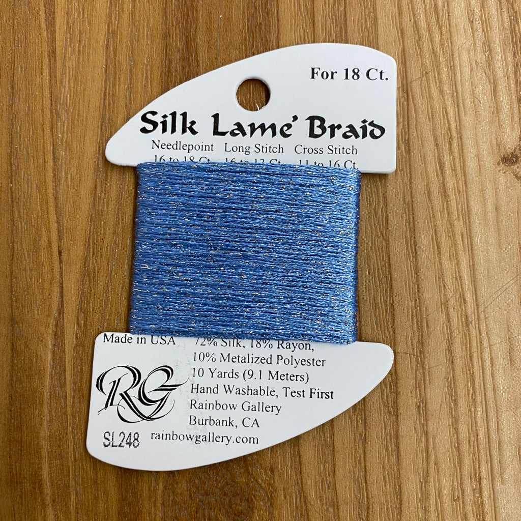 Silk Lamé Braid SL248 Blue Promise - KC Needlepoint