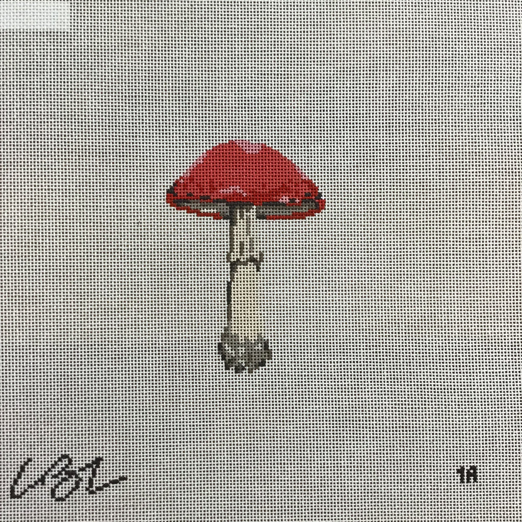 Red Cap Mushroom Canvas - KC Needlepoint