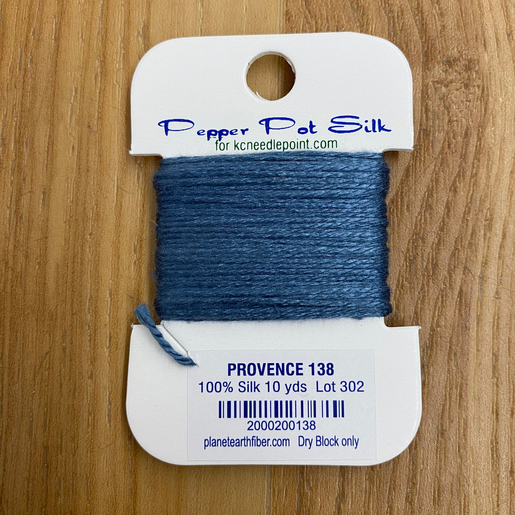 Pepper Pot Silk Card 138 Provence - KC Needlepoint