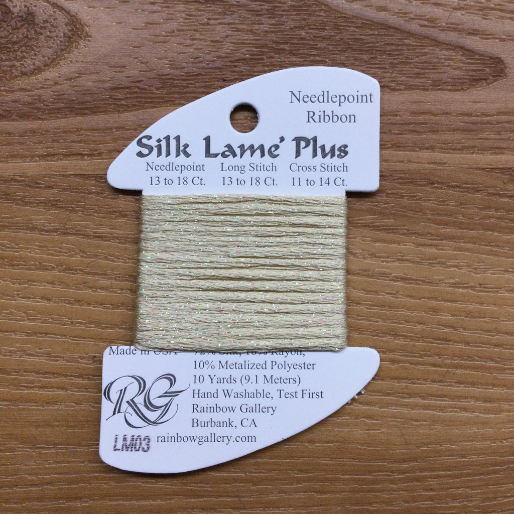 Silk Lamé Braid Plus LM03 Ecru - KC Needlepoint