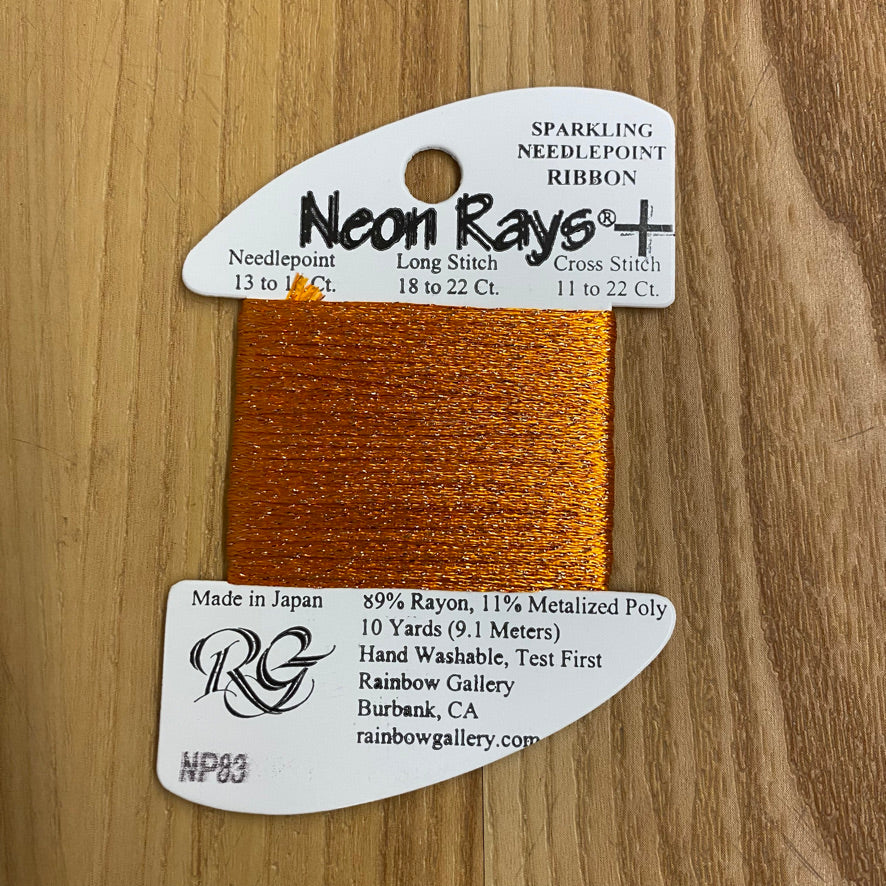 Neon Rays+ NP83 Halloween Orange - KC Needlepoint