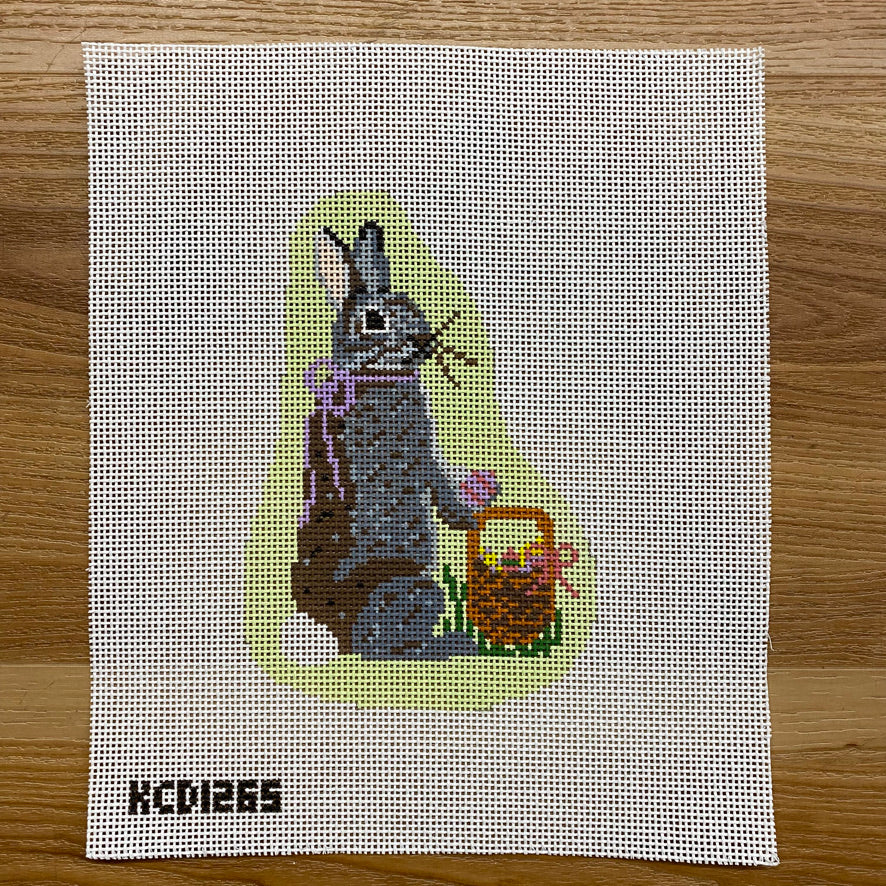 Easter Bunny at Work Canvas - KC Needlepoint