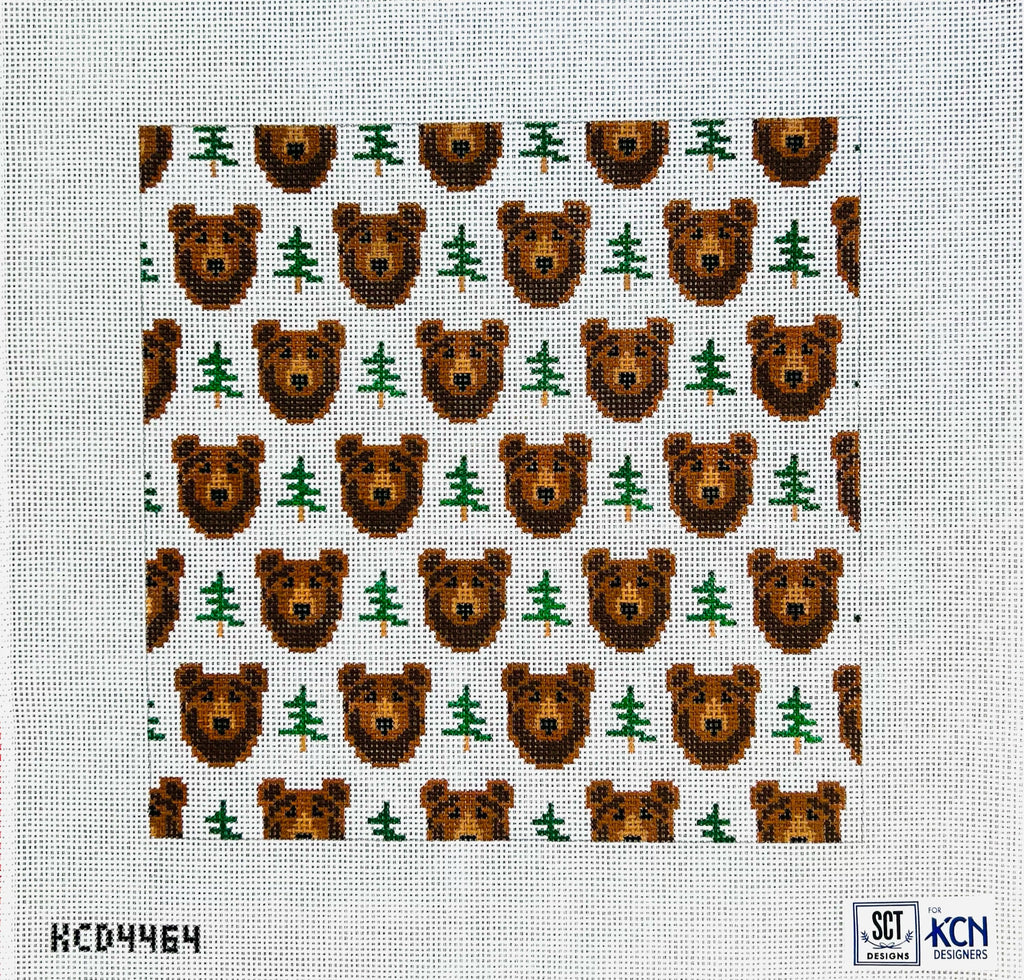 Grin and Bear It Canvas - KC Needlepoint
