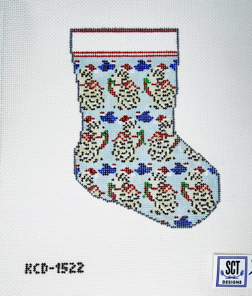 Hedgehog Mini Sock Canvas - KC Needlepoint