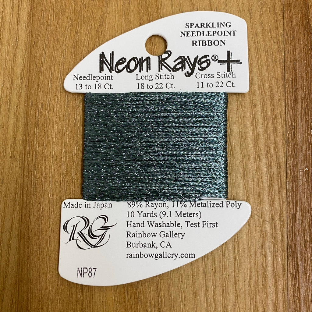 Neon Rays+ NP87 Willow Green - KC Needlepoint