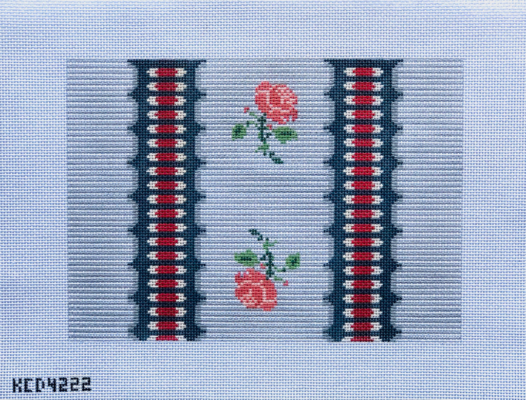 French Floral Clutch Canvas - KC Needlepoint