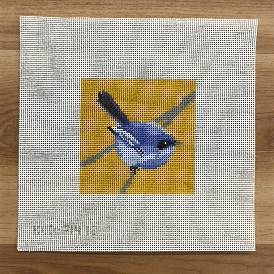 Blue Bird Canvas - KC Needlepoint