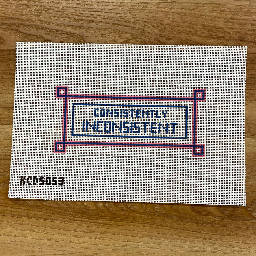 Consistently Inconsistent Canvas - KC Needlepoint
