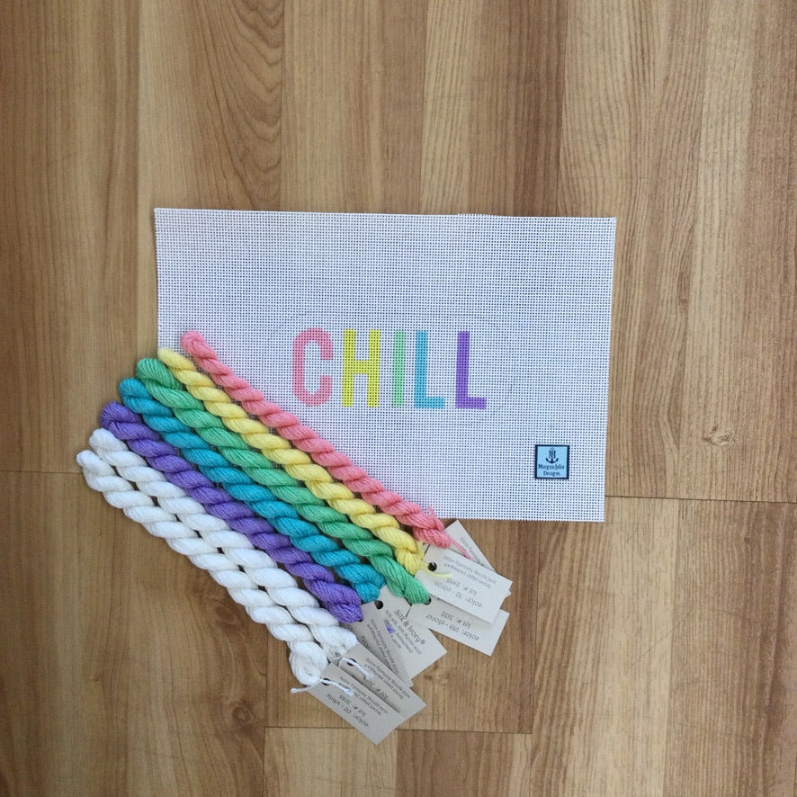 Pastel Chill Pill Kit - needlepoint