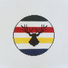 Hudson's Bay Round Canvas - KC Needlepoint