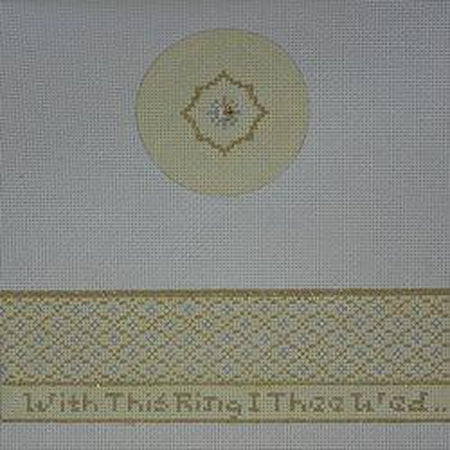 With this Ring Hinged Box Canvas - KC Needlepoint
