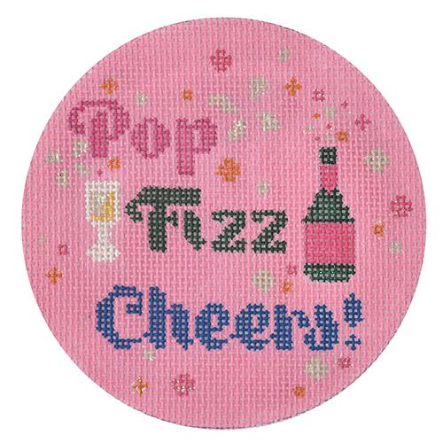 Pop Fizz Cheers Canvas - KC Needlepoint
