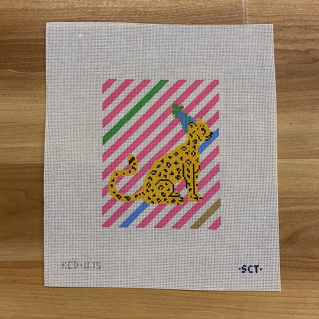 Party Cheetah Canvas - needlepoint