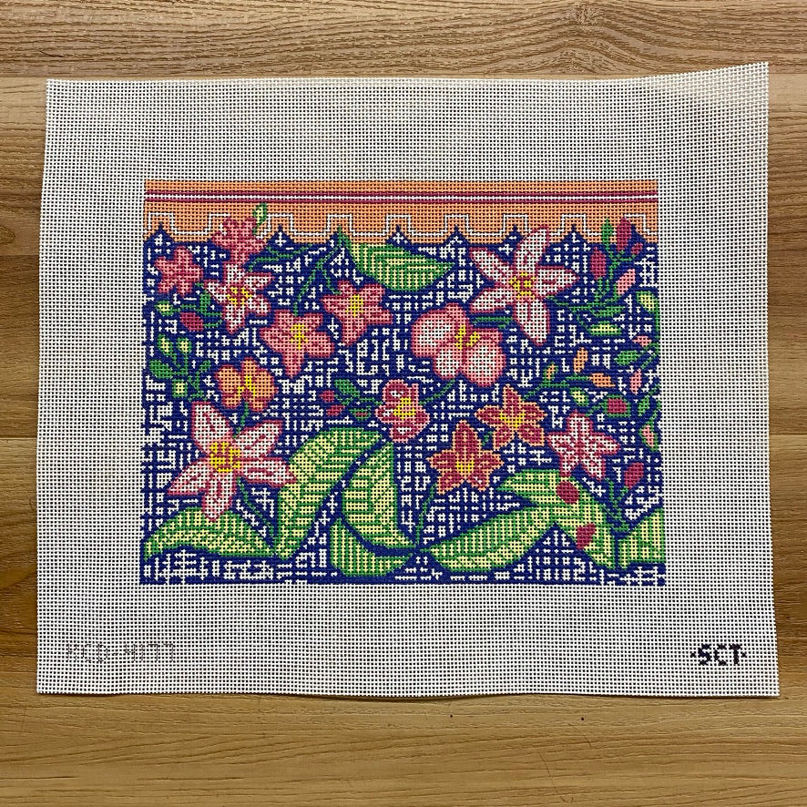 Lanai Clutch Canvas - KC Needlepoint