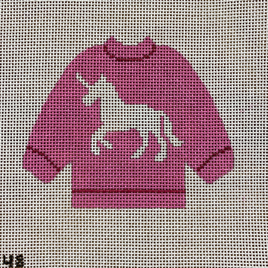 Unicorn Pullover Sweater Needlepoint Canvas - KC Needlepoint