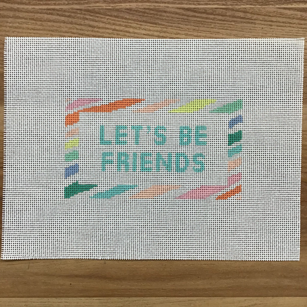 Let's Be Friends Canvas - KC Needlepoint