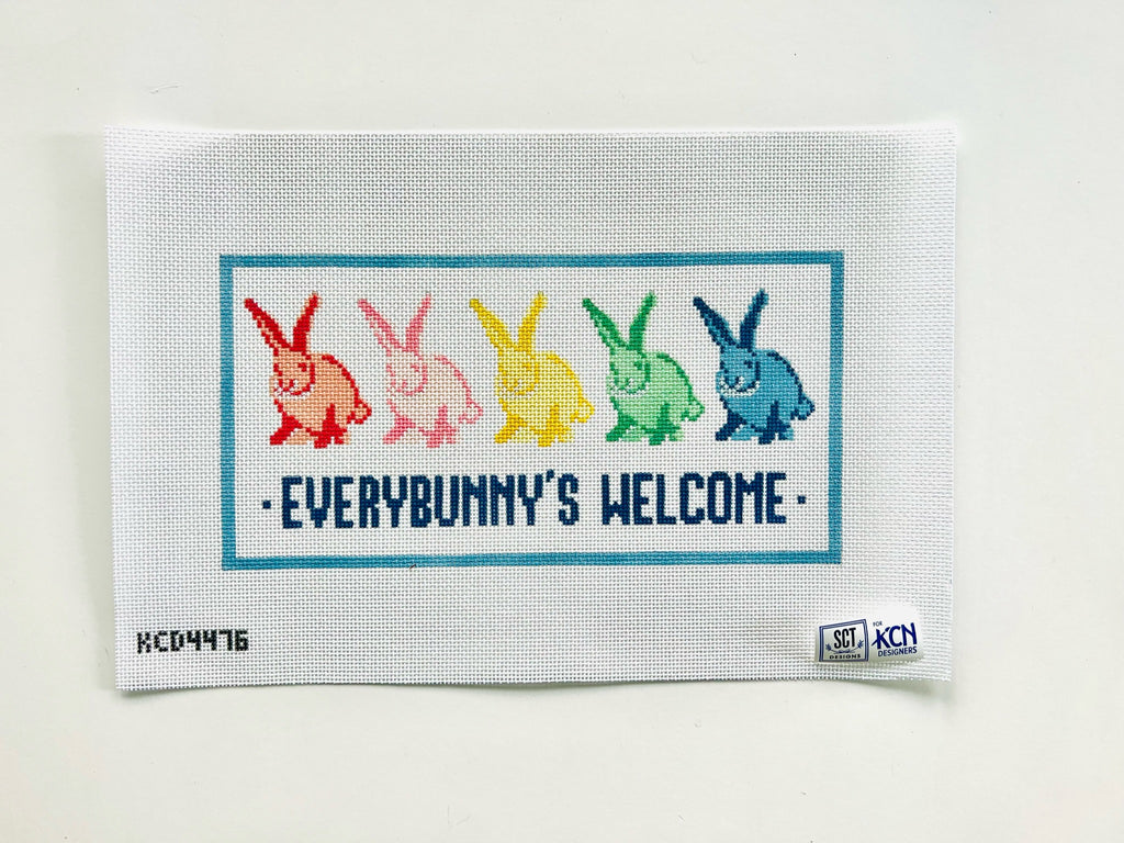 Everybunny's Welcome Canvas - KC Needlepoint
