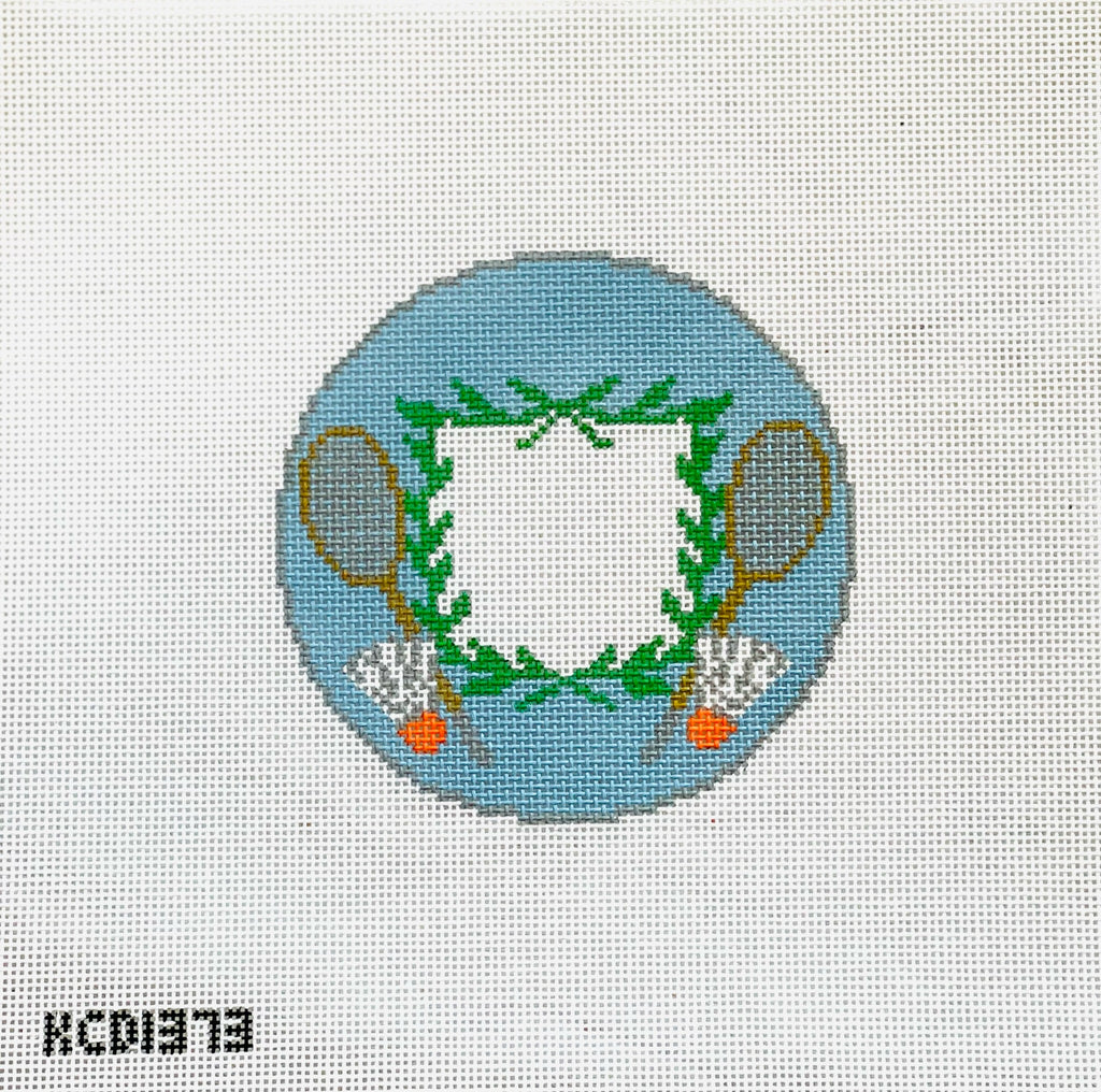Badmitton Crest Canvas - KC Needlepoint