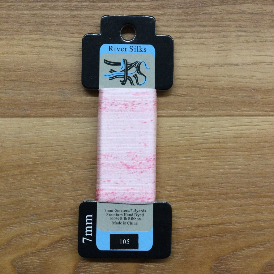 Silk Ribbon 7mm 105 Overdyed Pearl - KC Needlepoint