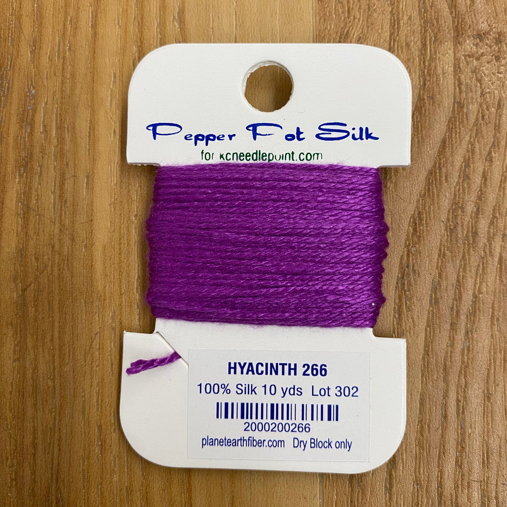 Pepper Pot Silk Card 266 Hyacinth - KC Needlepoint