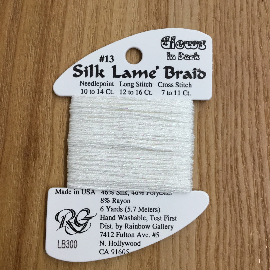 Silk Lamé Braid SL300 Glow White - KC Needlepoint