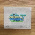 Martha's Vineyard Mini Whale Needlepoint Canvas - KC Needlepoint